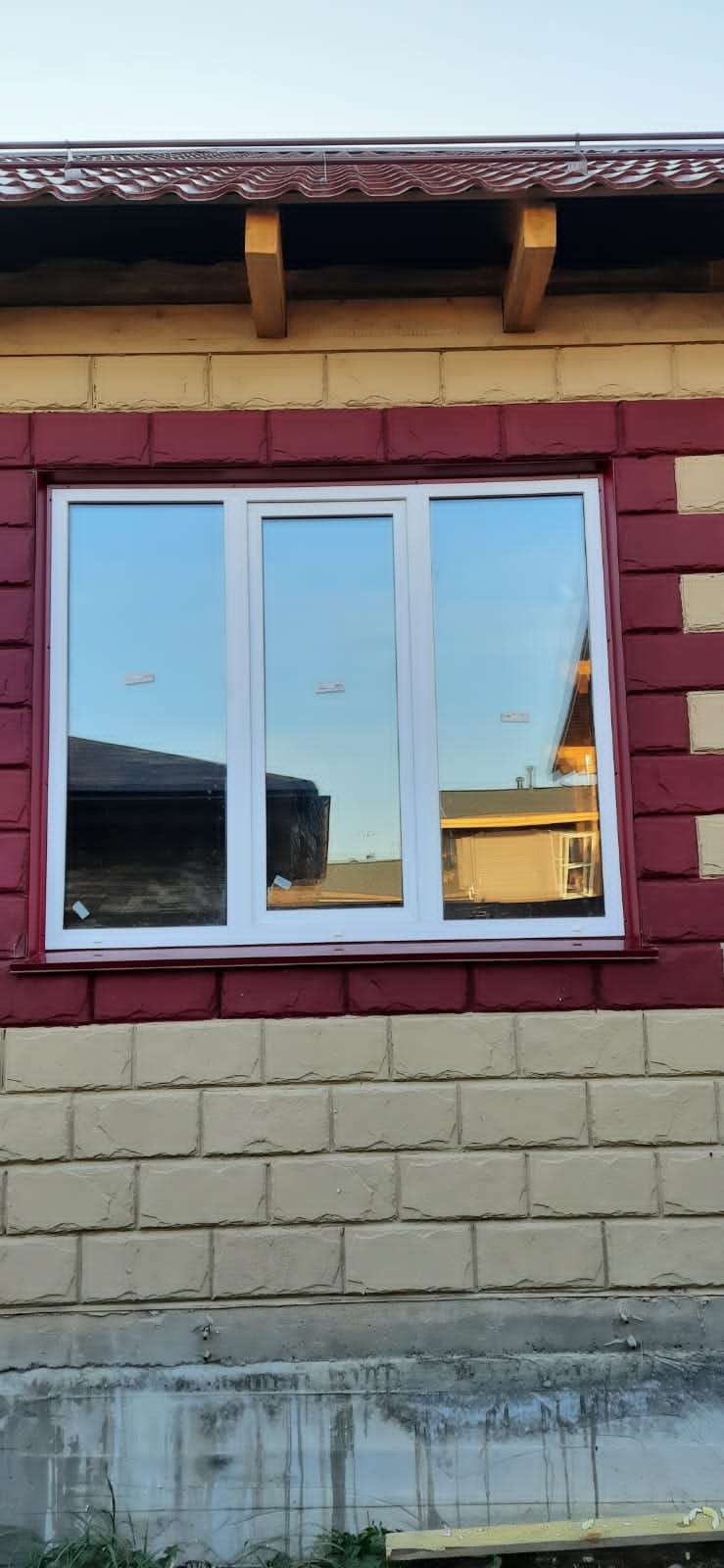 пластиковые окна для дачи трёхстворчатое окно ПВХ